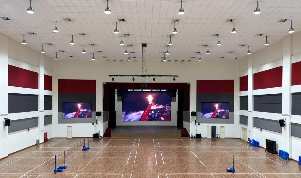 Grand Hall with LED display panels