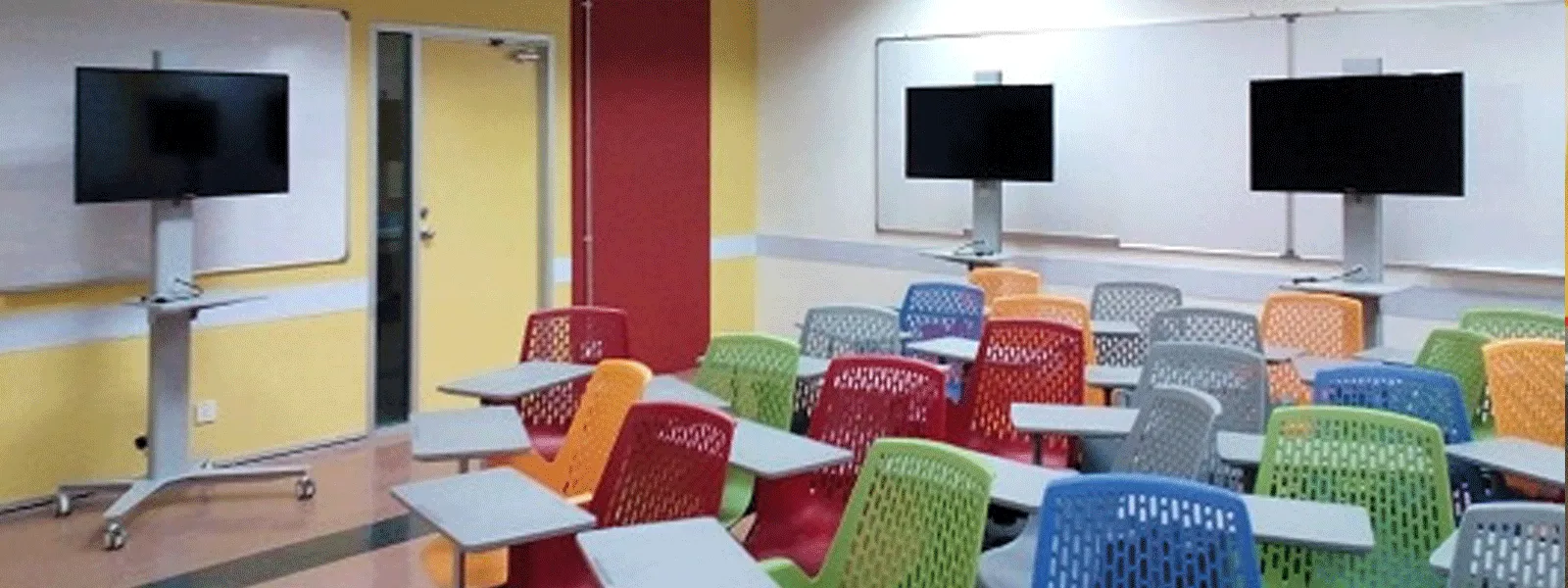 Mobile classroom in use