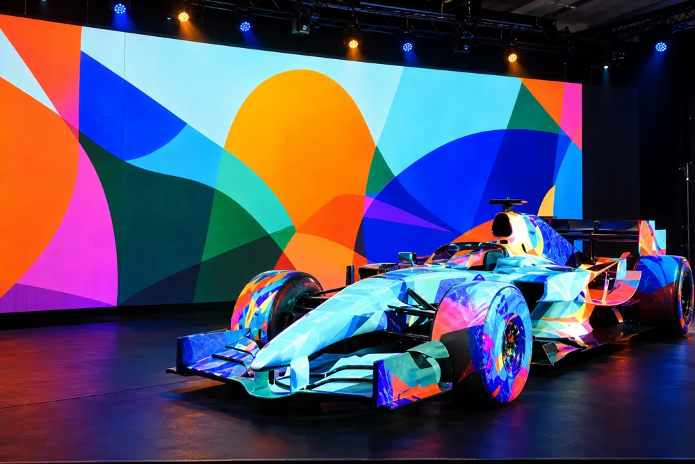 Projection mapping example: event staging